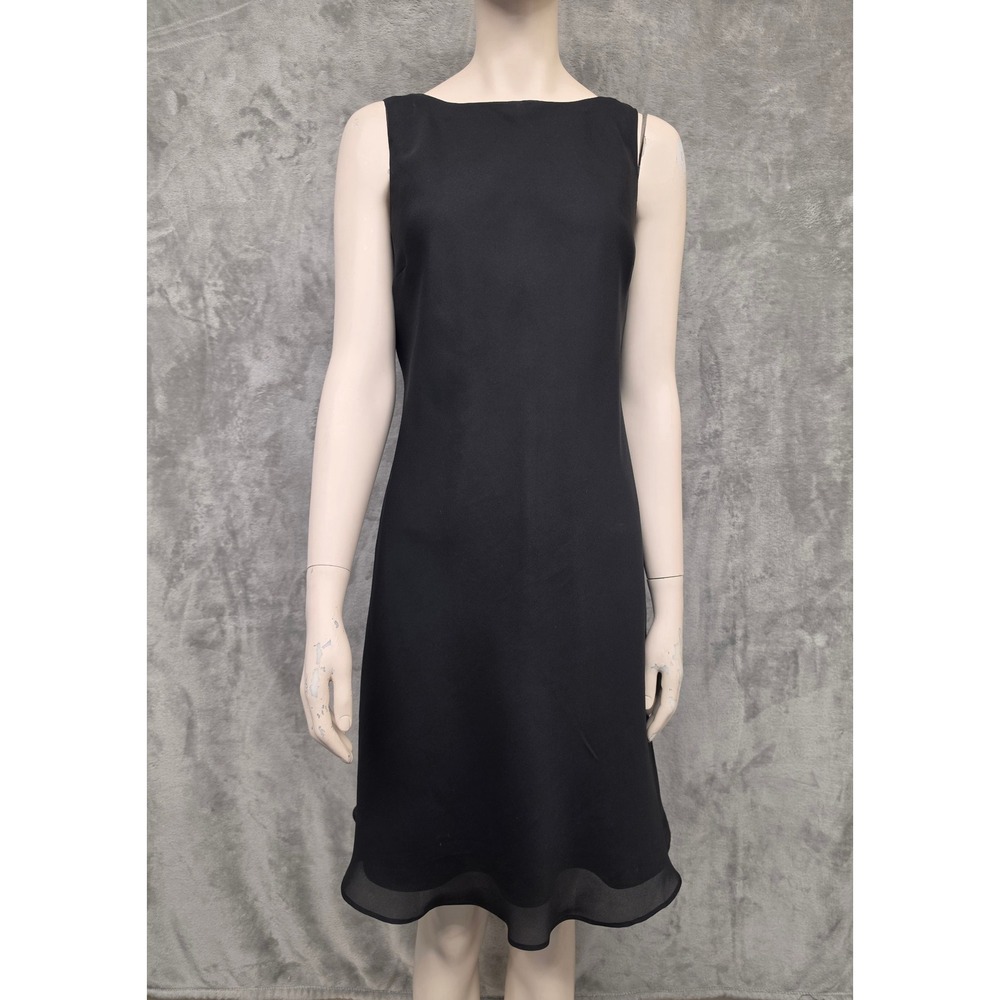 Chelsea Nites Black Cowl Back Sleeveless Cocktail Dress 1114 Size 10